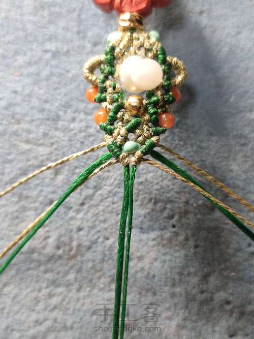 朱砂花朵手链 第41步