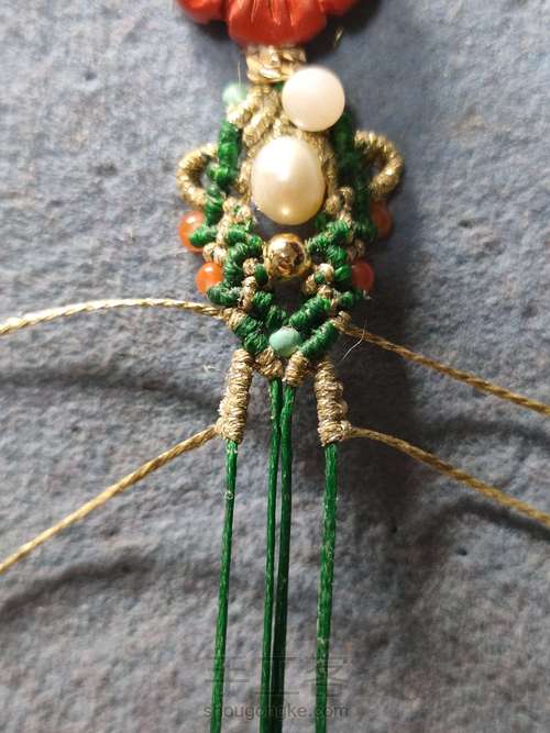 朱砂花朵手链 第43步