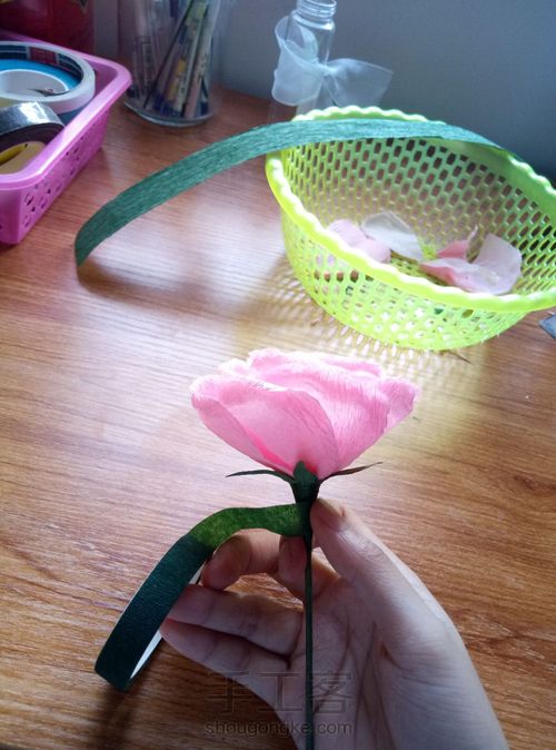 皱纹纸玫瑰 第10步