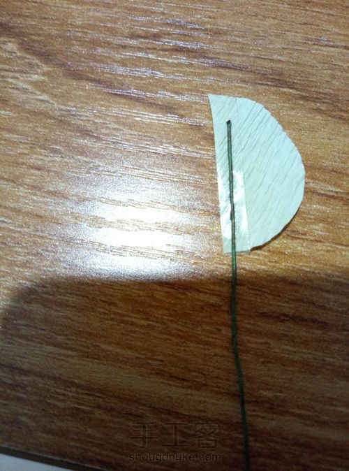 皱纹纸——尤加利叶 第8步