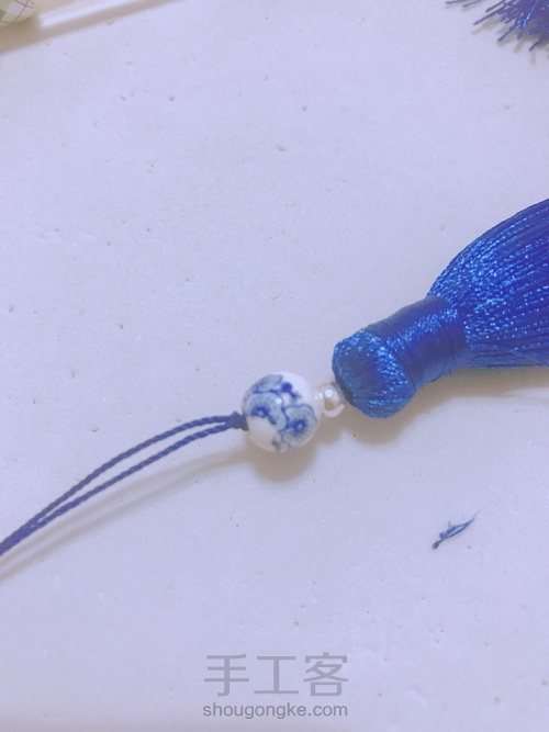中国风的流苏耳环 第6步