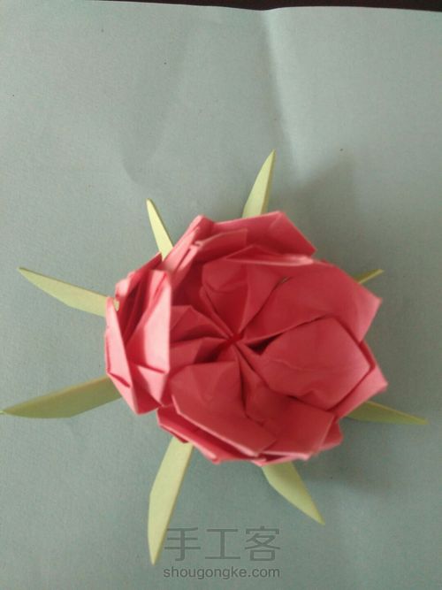 荷花折法 第17步