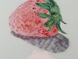 圆柱笔手绘草莓🍓