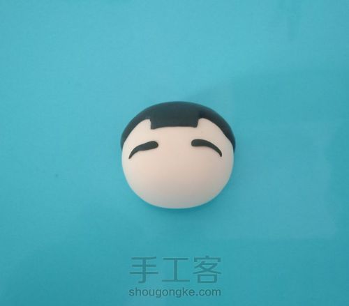 大头儿子粘土作品教程 第3步
