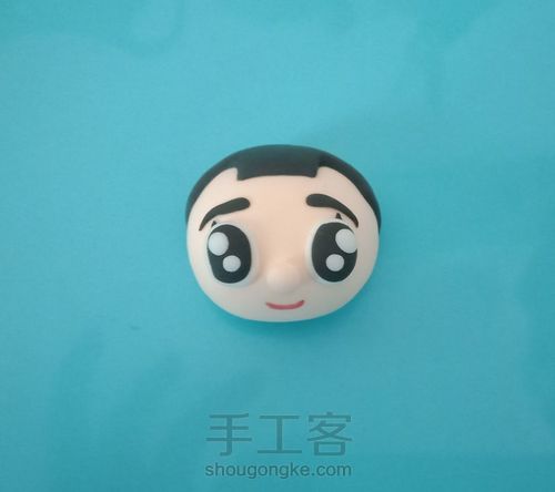 大头儿子粘土作品教程 第4步