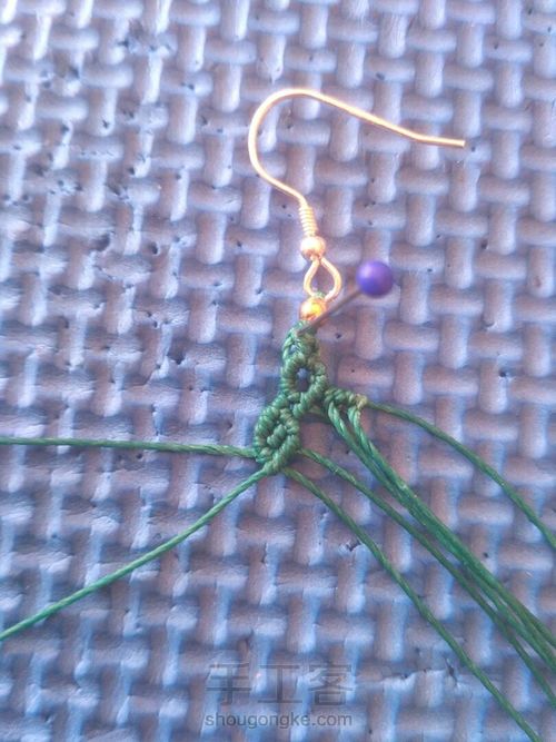 翡翠水滴耳坠 第8步