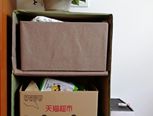 快递箱子改造成柜子。