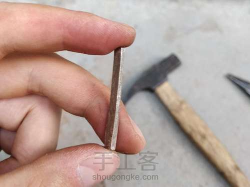 手工锤一个莫比乌斯银戒 第4步
