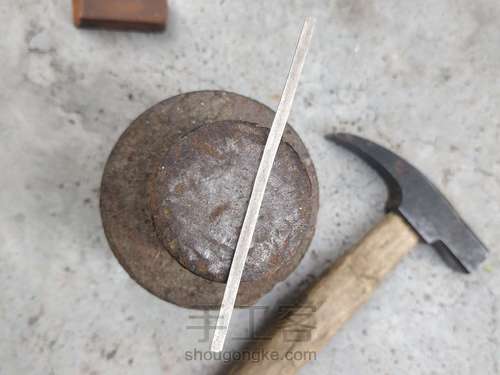 手工锤一个莫比乌斯银戒 第5步