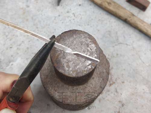 手工锤一个莫比乌斯银戒 第7步
