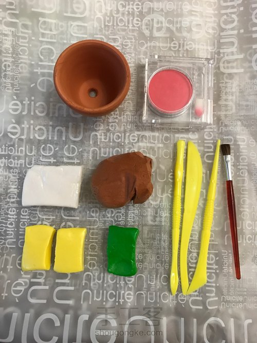 逼真多肉之软陶DIY简单上手 第1步