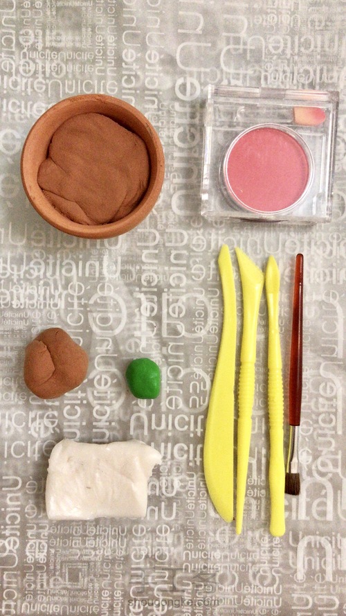 零基础逼真多肉之软陶入门DIY静夜 第1步