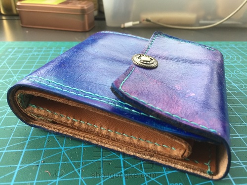 星空染三折短夹 第5步