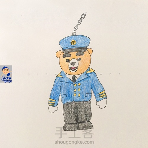 🐻列车长·羊毛毡 第1步