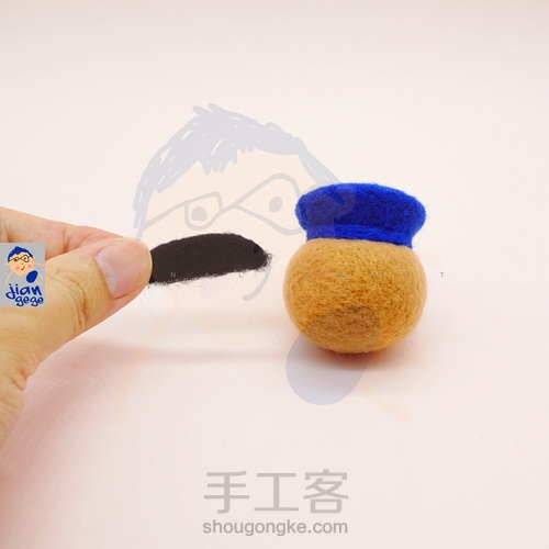 🐻列车长·羊毛毡 第6步