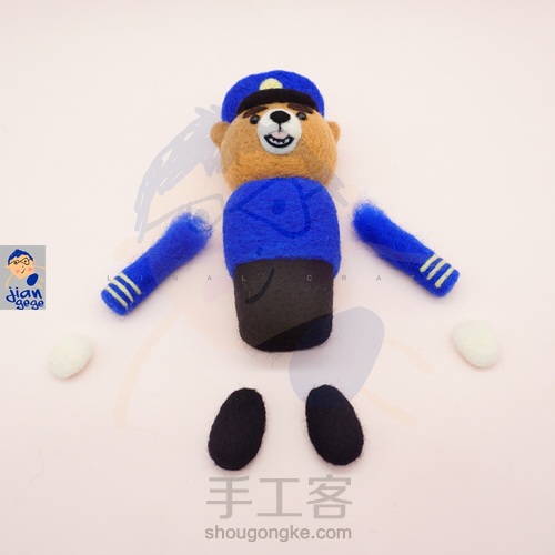 🐻列车长·羊毛毡 第13步