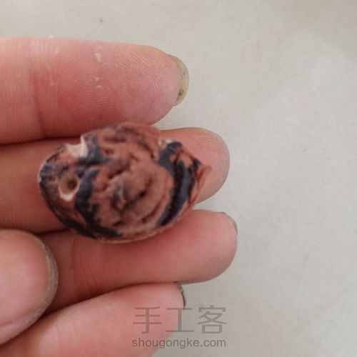 野生桃核雕刻水壶 第1步