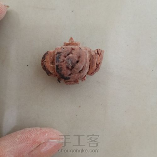 野生桃核雕刻水壶 第4步