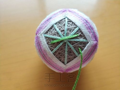 手鞠球——麻叶变型一 第16步