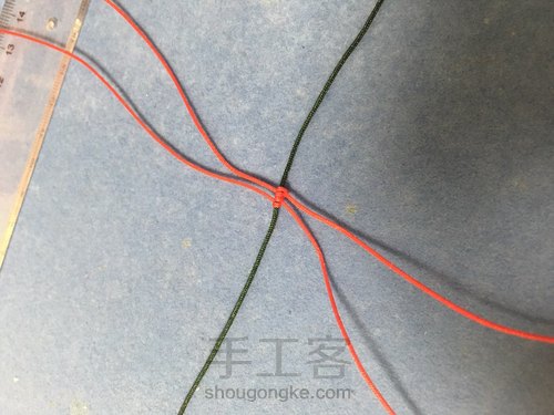 编织 鞋子 第1步