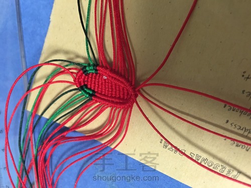 编织 鞋子 第13步