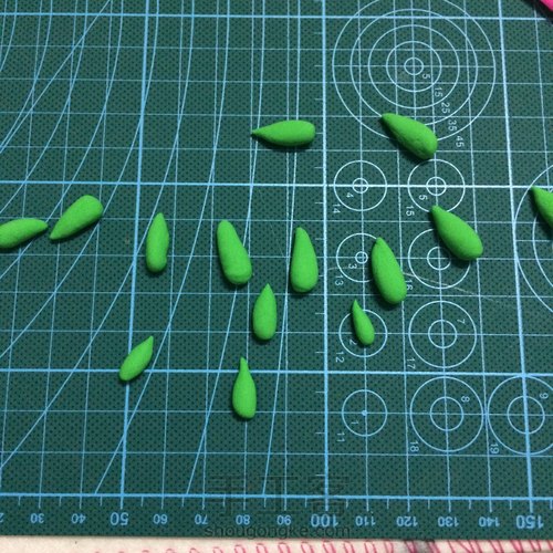 简单超轻粘土小盆栽教程1 第10步