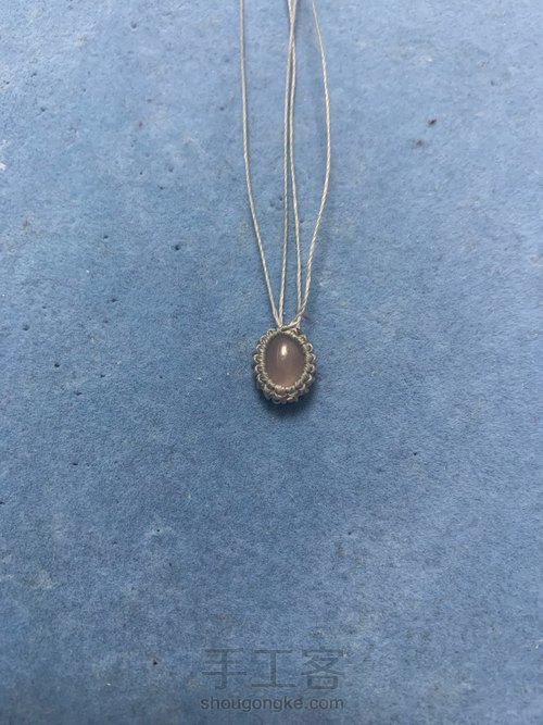 包石头耳环 第2步