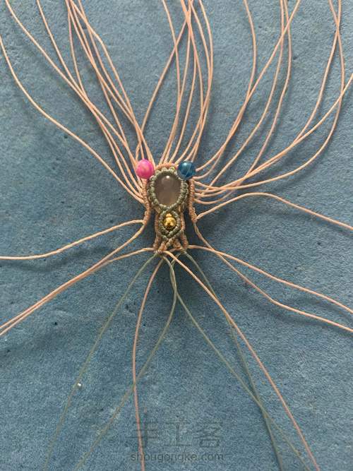 包石头耳环 第8步