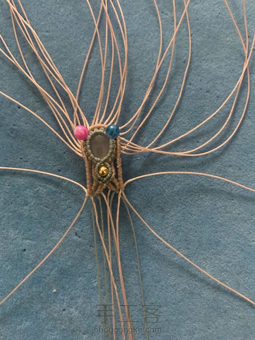 包石头耳环 第11步