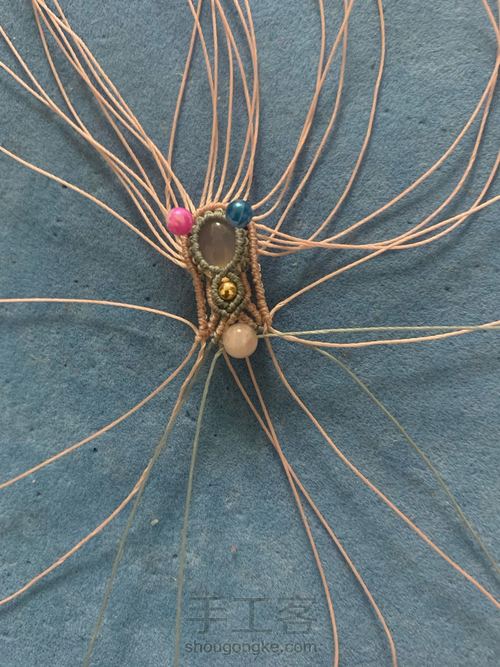 包石头耳环 第12步