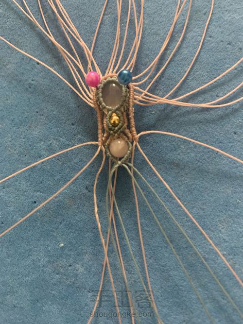 包石头耳环 第13步