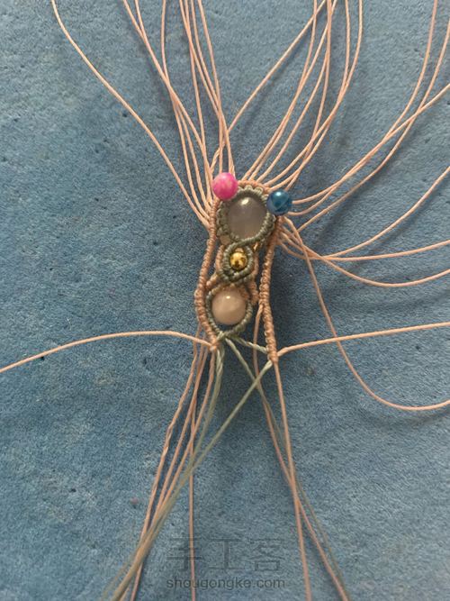 包石头耳环 第14步