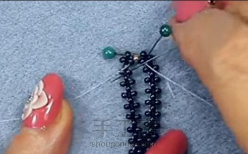串珠手链17 第9步