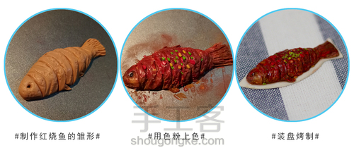 新年快乐,看看我做的软陶大餐吧 第2步