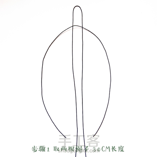 【原创】超简单佛珠卡子图解-手编绳活扣 第1步