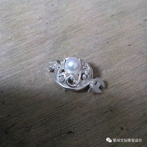 【掌间手工学院】失蜡法工艺教学—立体珍珠镶嵌手链 第8步