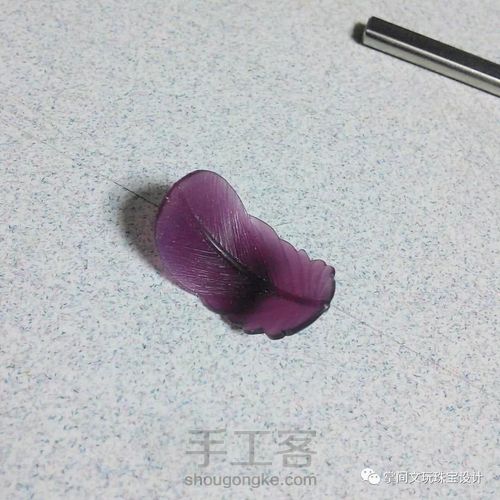 【掌间手工学院】失蜡法工艺—羽毛戒指的制作方法 第2步