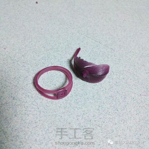 【掌间手工学院】失蜡法工艺—羽毛戒指的制作方法 第5步