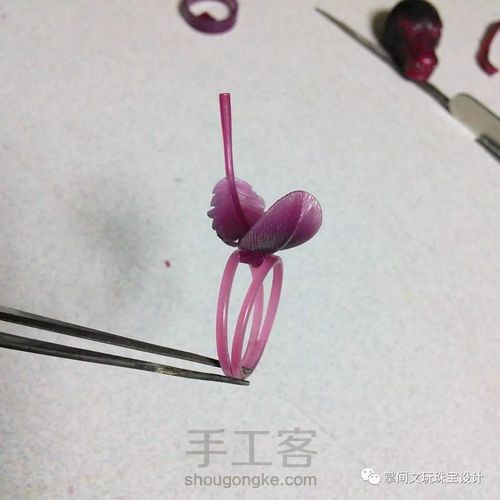 【掌间手工学院】失蜡法工艺—羽毛戒指的制作方法 第6步