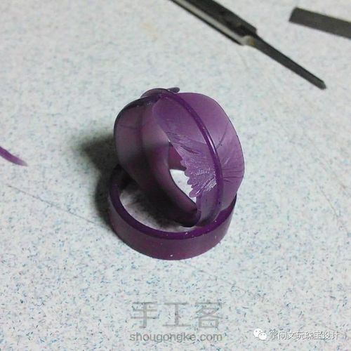 【掌间手工学院】失蜡法工作制作—同心环双羽戒 第1步