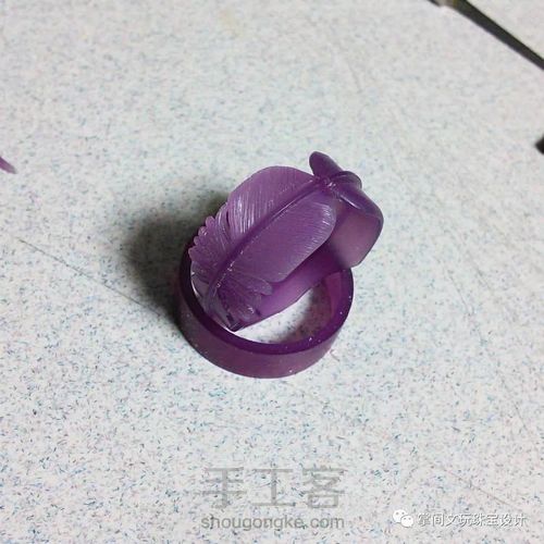 【掌间手工学院】失蜡法工作制作—同心环双羽戒 第2步