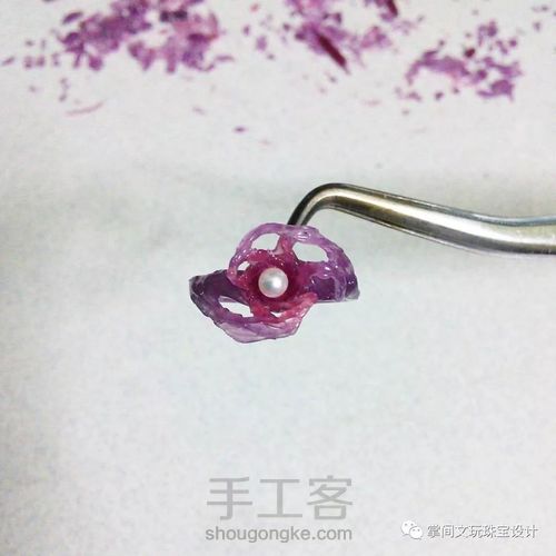 【掌间手工学院】失蜡法工艺—立体水花戒指制作 第2步