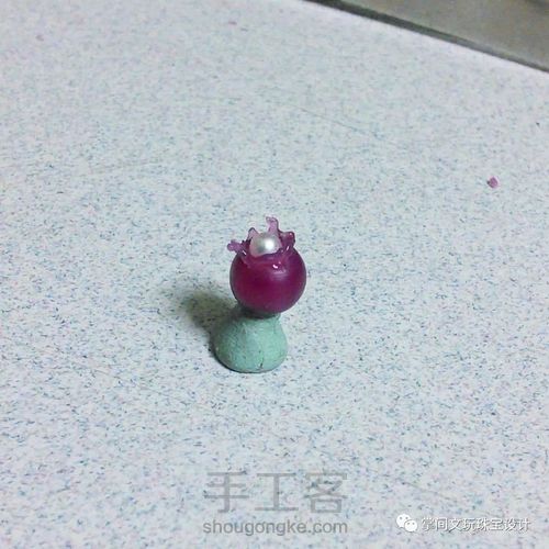 【掌间手工学院】失蜡法工艺—珍珠入水戒指 第4步