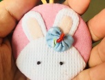 萌萌哒小兔子挂饰，简单又好看的小物件，送人自用都不错！