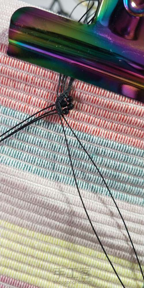 黑尖晶锁骨链 第10步