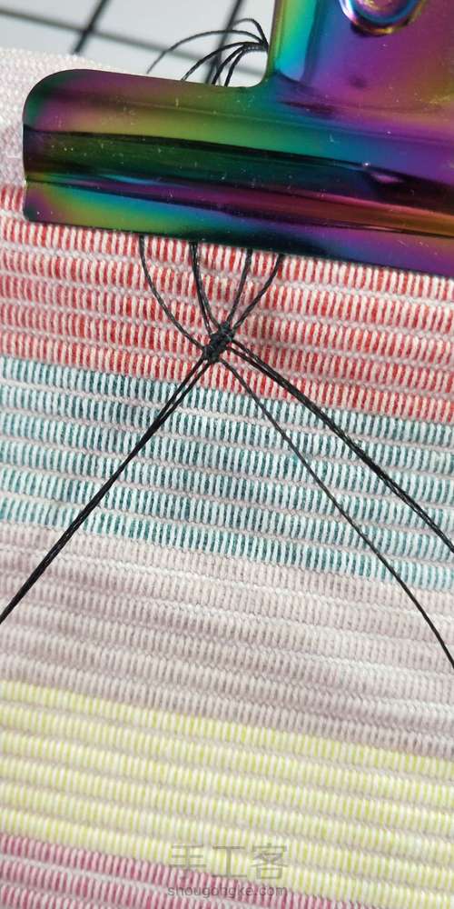 黑尖晶锁骨链 第2步