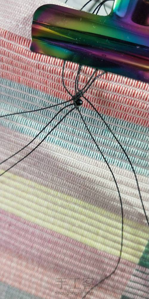 黑尖晶锁骨链 第5步