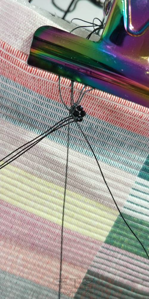 黑尖晶锁骨链 第8步