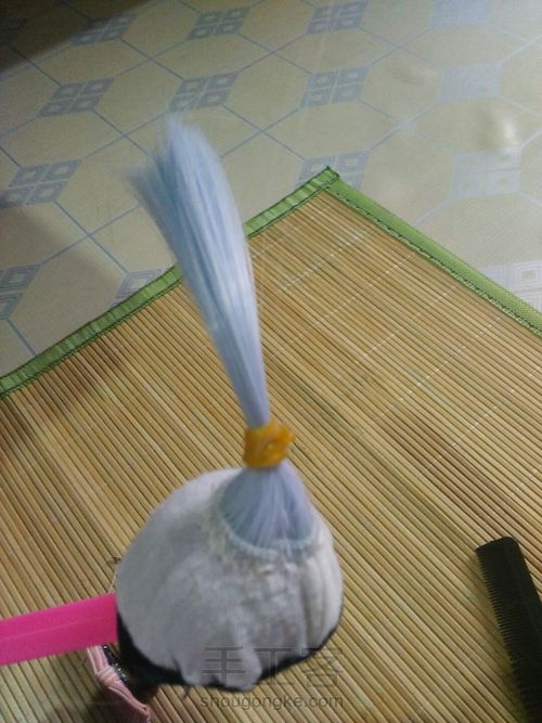 叶罗丽bjd可儿假发假毛教程 第2步