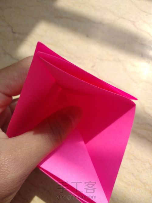 篮子折纸 第8步
